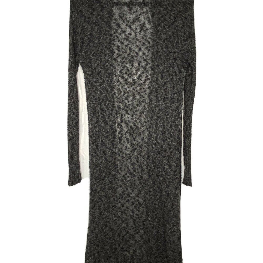 Abercrombie & Fitch Women’s Black Variegated Open Cardigan Duster Size XS/S